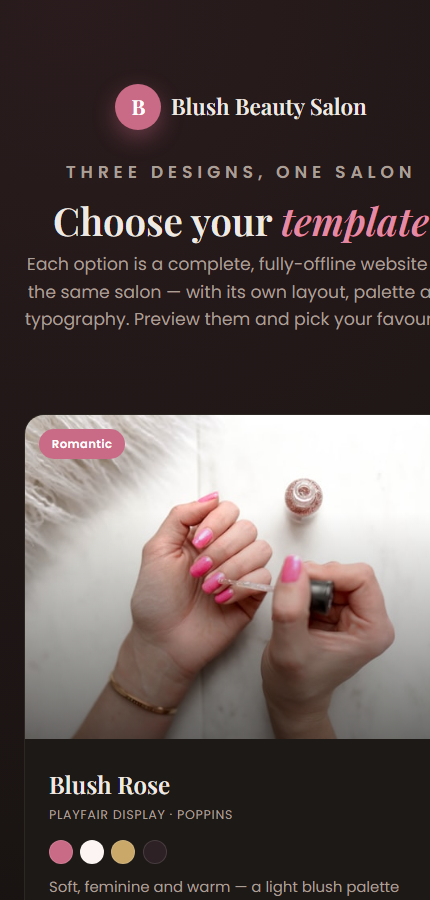 Glow — Beauty Salon Template preview 2