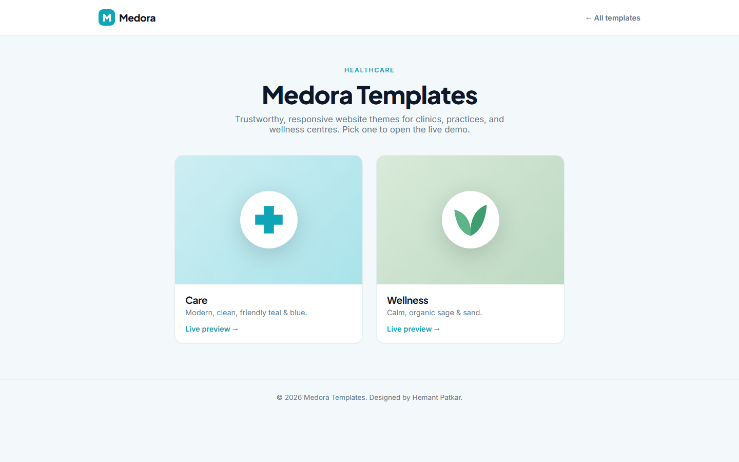 Clinic — Healthcare Template