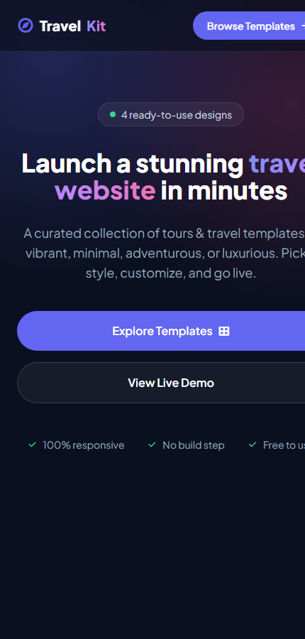 Voyage — Tours & Travel Template preview 2
