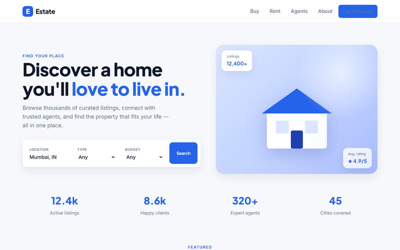 Estate — Real Estate Template