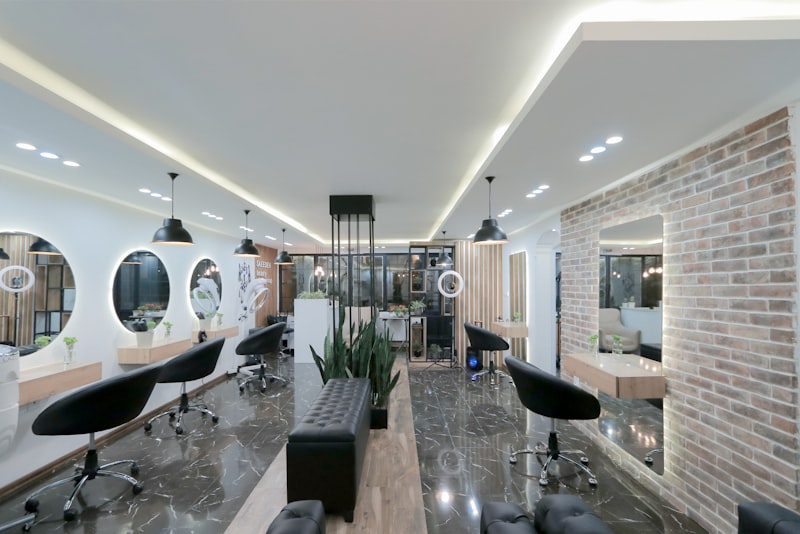 Calm, modern interior of Blush Beauty Salon
