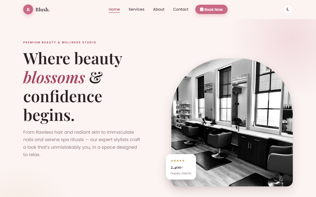Glow — Beauty Salon Template